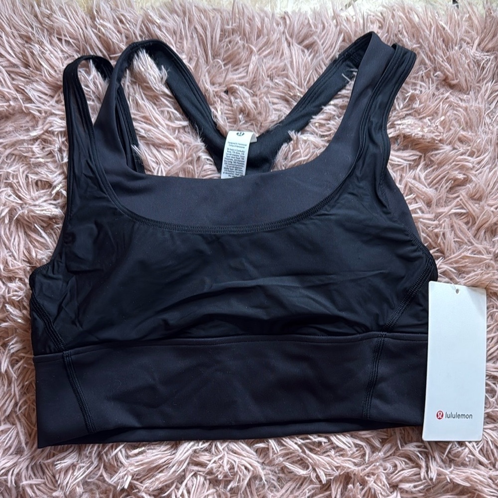 NWT Lululemon Wunder Train Mesh Racerback  sz 8 Black